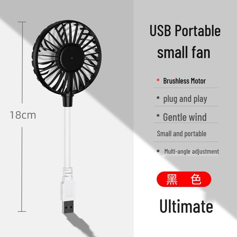 Портативный тихий USB-вентилятор для ребенка, еды, общежития и настольного использования - Сильный поток воздуха, Plug-and-Play, Компактный размер для переноски.