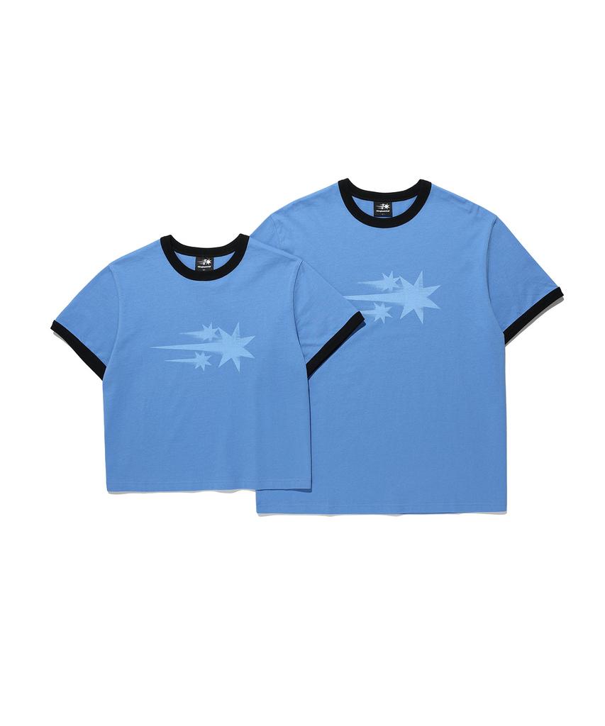 NICEGHOSTCLUB Rush 3Star Basic Ringer Tee_Blue(Ng2Gmut536A)