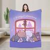 Cute Dudu Christmas Blanket Quality Warm Soft  Throw Blanket Winter Camping Outdoor Fluffy Bedspread