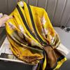 2024 Stylish Korean Brocade Silk Scarf for Women - Versatile Spring/Autumn Shawl