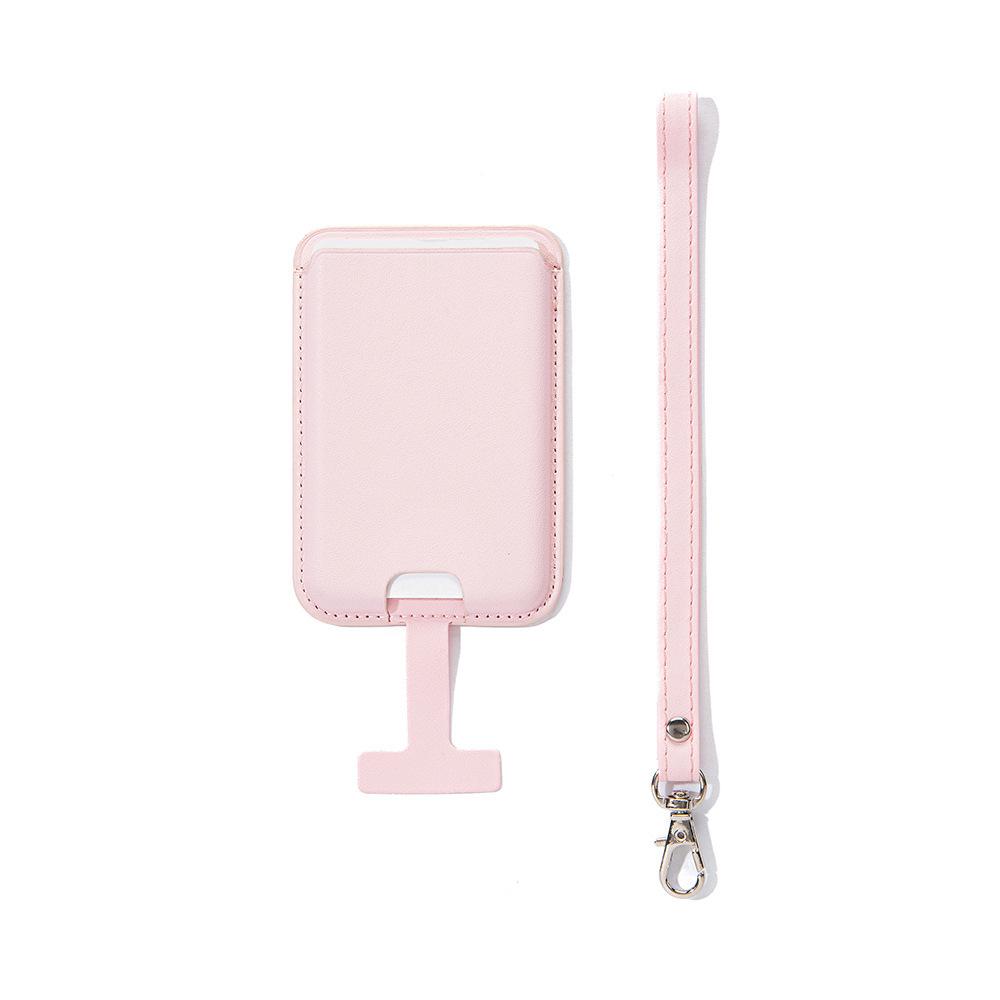 Магнитный держатель для карт из ПУ-кожи с ремешком MagSafe для iPhone 6