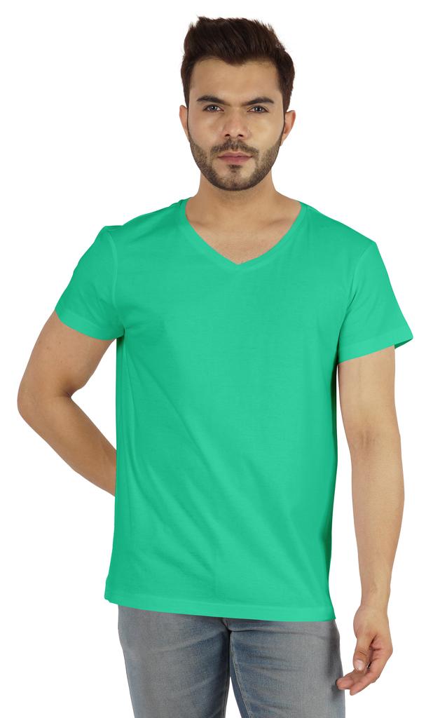 Inkmeso Футболка с V-образным вырезом, мужские базовые рубашки, повседневная хлопковая футболка с коротким рукавом