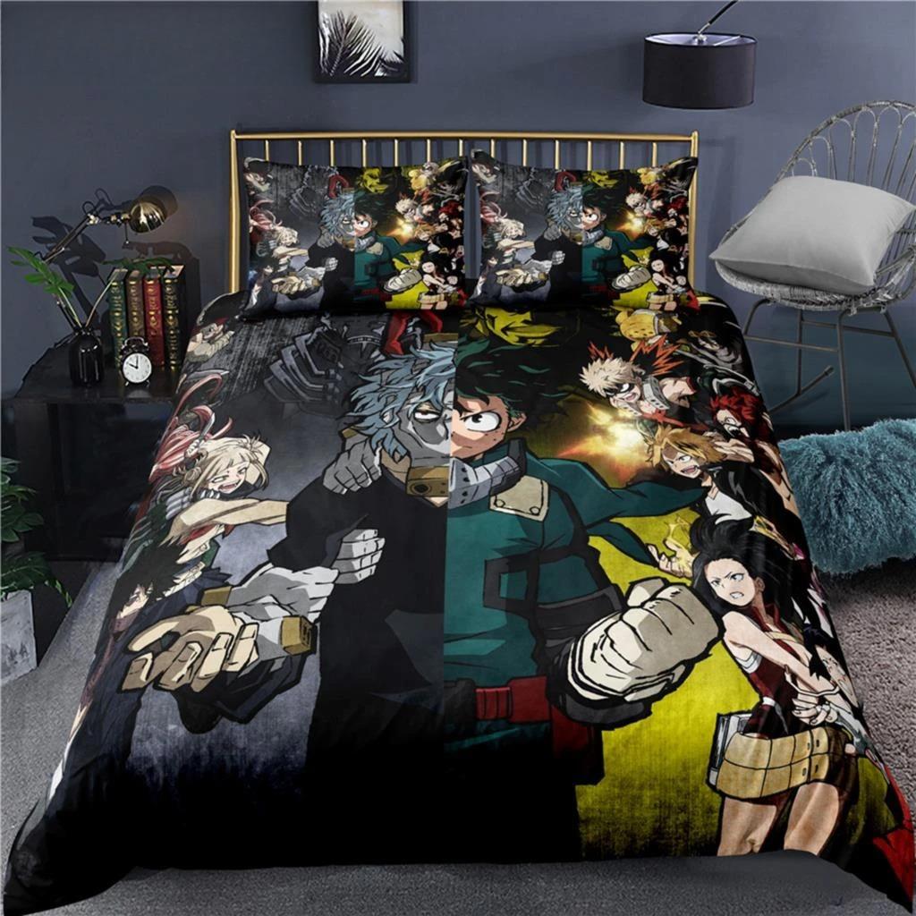 Горячий Набор Постельного Белья My Hero Academia с 3D Печатью Пододеяльники Наволочки Одеяло Комплект Постельного Белья Постельное Белье Пододеяльник 200x200