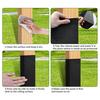 6/12Pcs Wooden Fence Protective Cover Waterproof Corrosion-Resistant Anti-Corrosion Outdoor Post Protection Kit