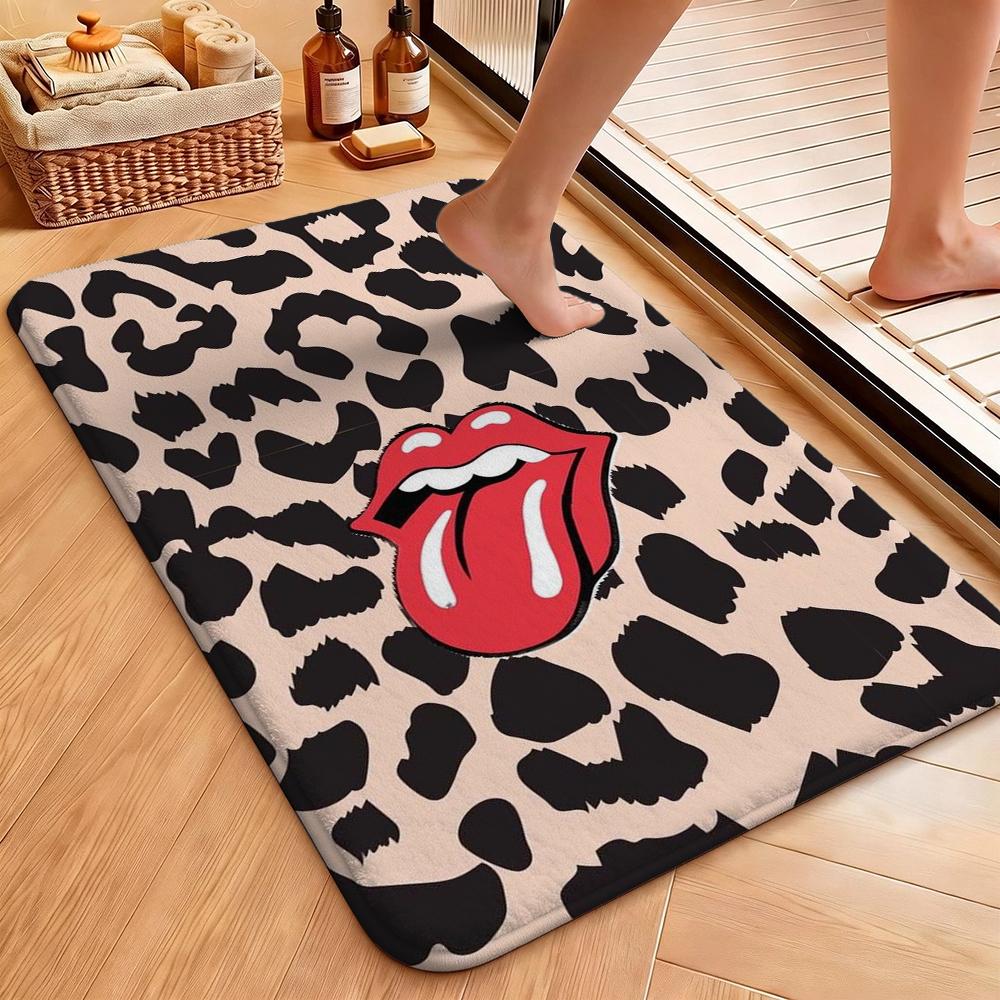 The Rolling Stones Rug Plush Rug Soft Foot Mat Bedroom Rug Anti Fatigue