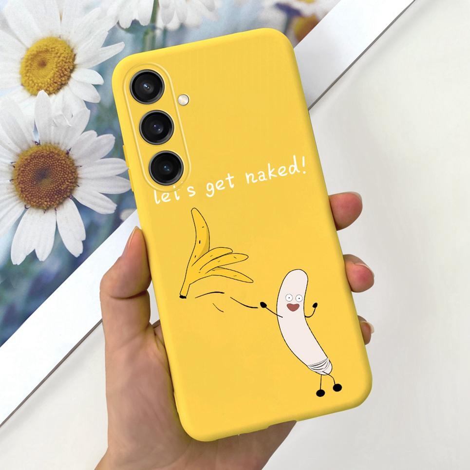 Для Huawei Samsung Galaxy M15 F15 Задняя крышка Мягкий матовый жидкий силикон Чехол Samsung F15 Корпус Астронавт Динозавр