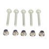 5 Set 19M7834/14M7397 Lock Nut Kit Silver Shear Pin Bolts for Deere Agricultural Machinery