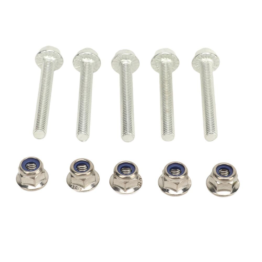 5 Set 19M7834/14M7397 Lock Nut Kit Silver Shear Pin Bolts for Deere Agricultural Machinery