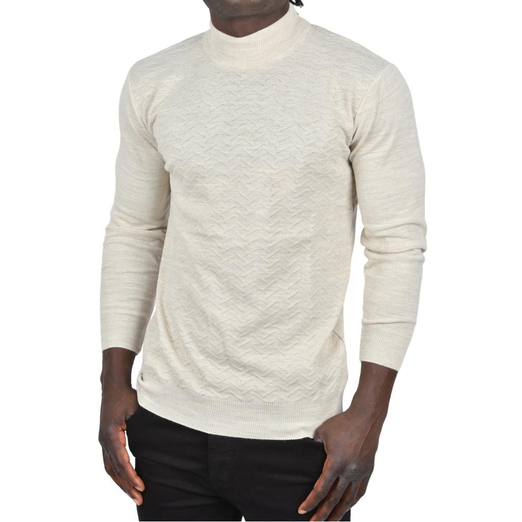 DeepSEA Полуводолазка с зигзагообразным узором и тонким трикотажным воротником 2505496