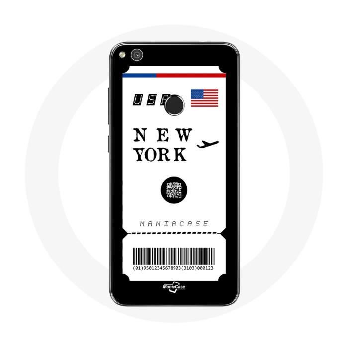 Coque pour Huawei P8 Lite 2017 Billet d'avion New York