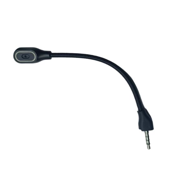 Игровой микрофон с регулируемой светодиодной подсветкой, простая установка, шумоподавление, съемный микрофон, замена для AW920h