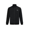 Li Ning Ping Pong Series Fashion Versatile Comfortable Fleece Cardigan Hoodie Unisex Hoodies Black AWDUG81-1