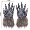 Creepy Wolf Gloves Werewolf Costume Gloves Nails Monster Hands Claw Accessories Carnival Cosplay Props