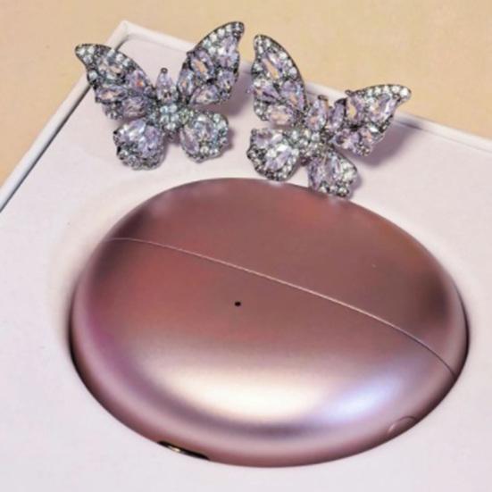 1 шт. Наушник-клипса с блестящим декором из стразов, простая установка, защелкивающийся дизайн, декоративный зажим для наушников для DIY