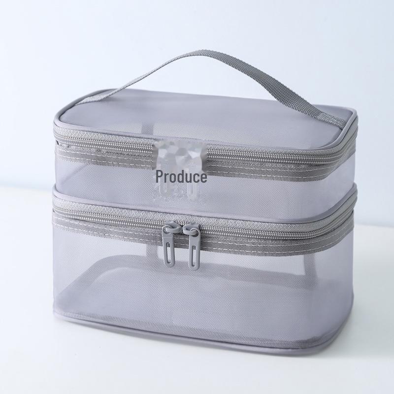 Портативная вместительная косметичка и туалетные принадлежности в дворцовом стиле с дополнительным логотипом