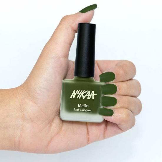 Матовый лак для ногтей Nykaa - Изумрудный остров (Оттенок №118) (9 мл)