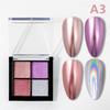4 цвета Aurora Solid Mirror Shiny Nail Glitter Nails Uv Gel Polish Pigment Nail Art Decorations Accessories