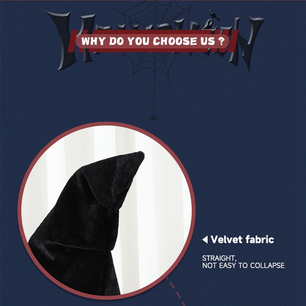 Baroque Wizard Cap Gothic Queen Halloween Witch Hats Cool Night Club