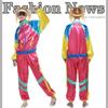 Adult Disco Couple Sportswear Stage Performance Retro Sportswear Vitality Dance Aerobics Suit Women