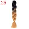 Ombre Braiding Hair Extensions 24inch 115g Synthetic Jumbo Braids Hair Fiber Pink Purple Blue Green