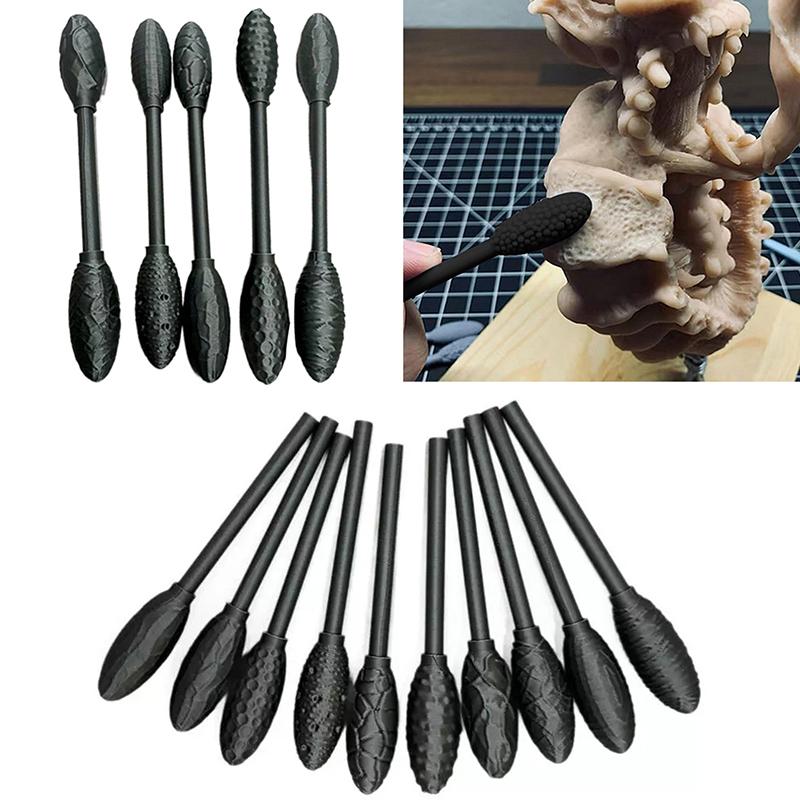 Наборы текстурных инструментов для глиняного искусства, наборы для моделирования глиняных узоров, наборы для текстурной прокатки, тиснения, ручные валики для поделок своими руками