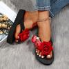 Bohemian Flowers Slippers Women Flip Flops Open Toe Sandals Ladies Casual Shoes Cute Summer Sandals For Women 2025 Sandalias