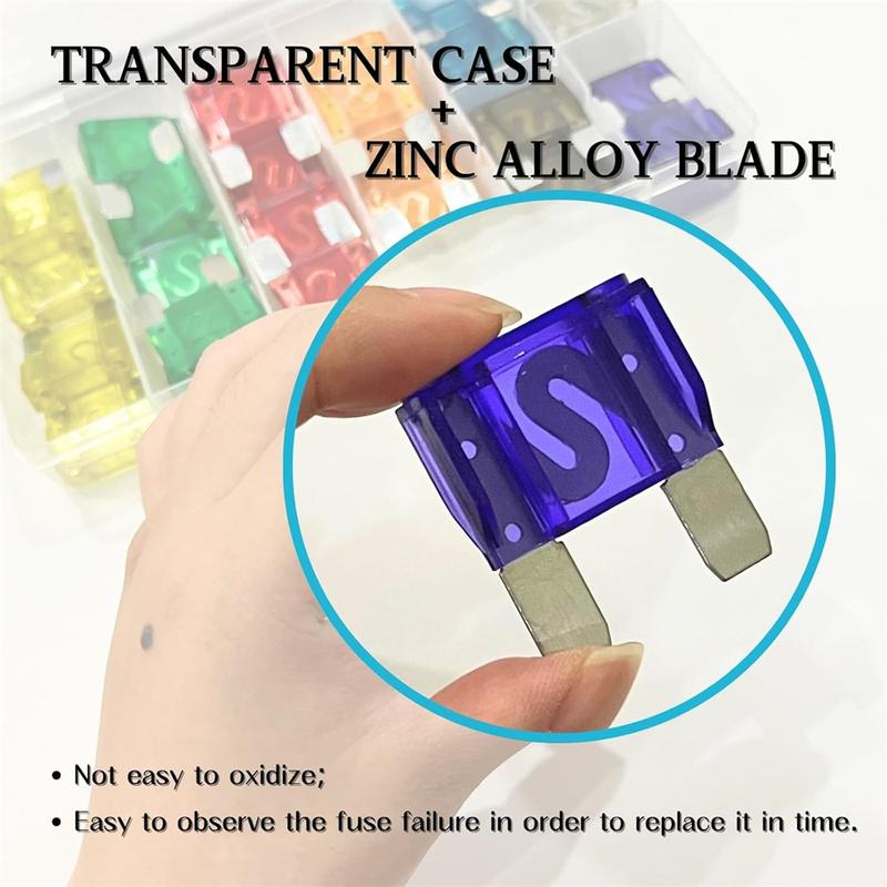 36pcs Maxi Blade Fuse Assortment Kit , 20A 30A 40A 50A 60A 70A 80A 100A 32V Large Blade Style Fuse For Motorcycle/Boat/Truck