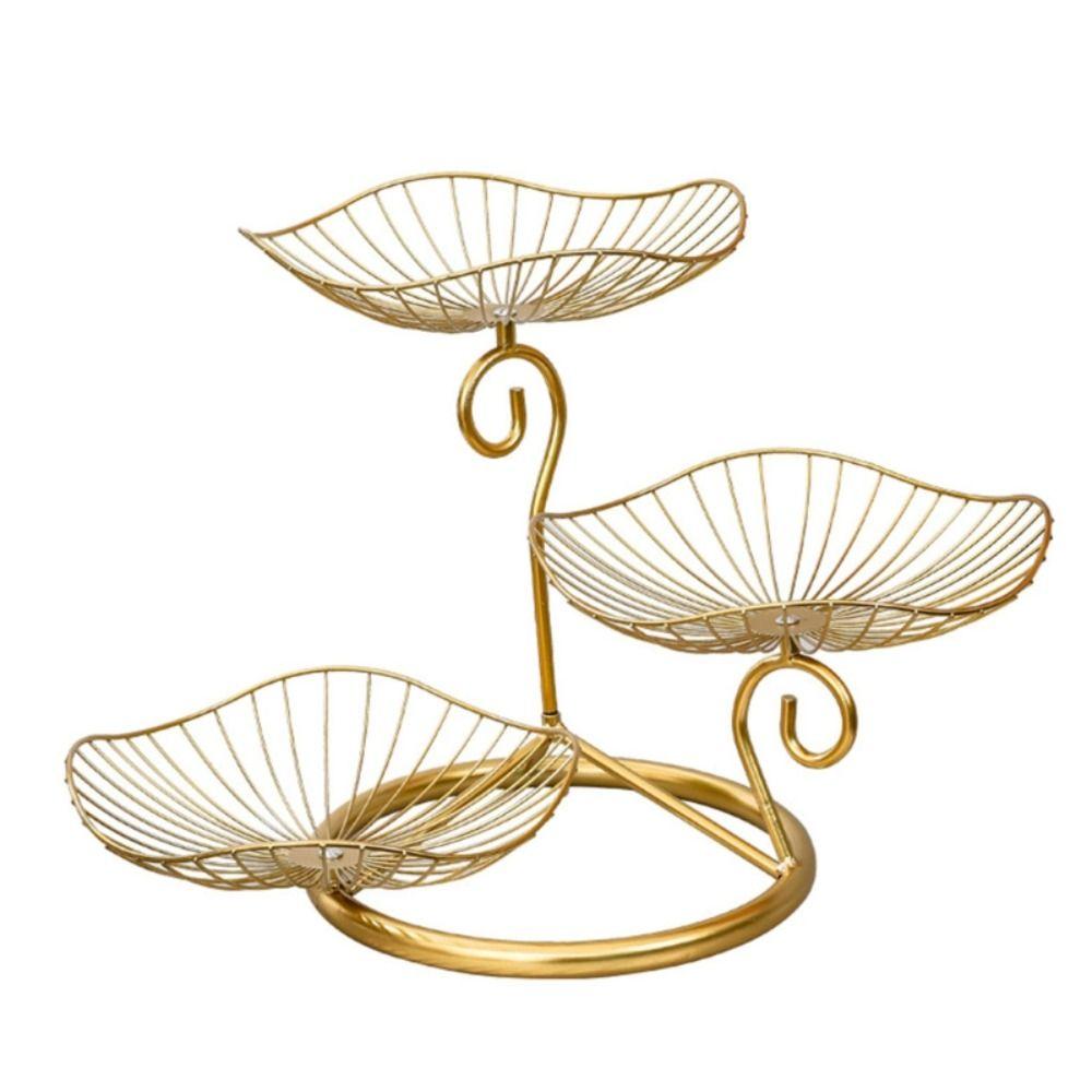 Нелегко деформируемая железная подставка для фруктов, простая в установке, стойка для хранения десертов, кухня