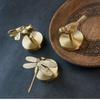 High-Quality Brass Brass Wall Hooks Durable Construction Wall Mounted Hangers  Home Decoration