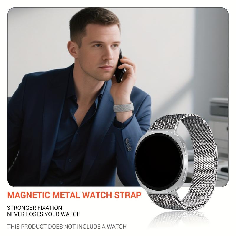 BUSKOZ Миланская петля для Samsung Galaxy Watch 8 Classic 44-40 мм Ремешок Браслет Металлический Магнитный Браслет Galaxy 8 46 мм Ремешок
