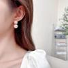 Женские Серьги из Имитации Жемчуга, Легкая Роскошь, Простые и Элегантные, Модные и Универсальные, Уникальные, с Чувством Дизайна
