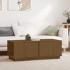 814432 vidaXL Coffee Table Honey Brown 110x50x40 Cm Solid Pine Wood