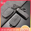 Styling Mouldings TPU Leather Car Key Case For Toyota Camry RAV4 Highlander Avalon C-HR Prius Corolla GT86 4button Accessories