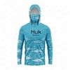 HUK рыболовная солнцезащитная одежда мужская ледяной шелк рыболовная одежда летняя специальная накидка дышащая рыболовная морская рыбалка Луя солнцезащитная одежда