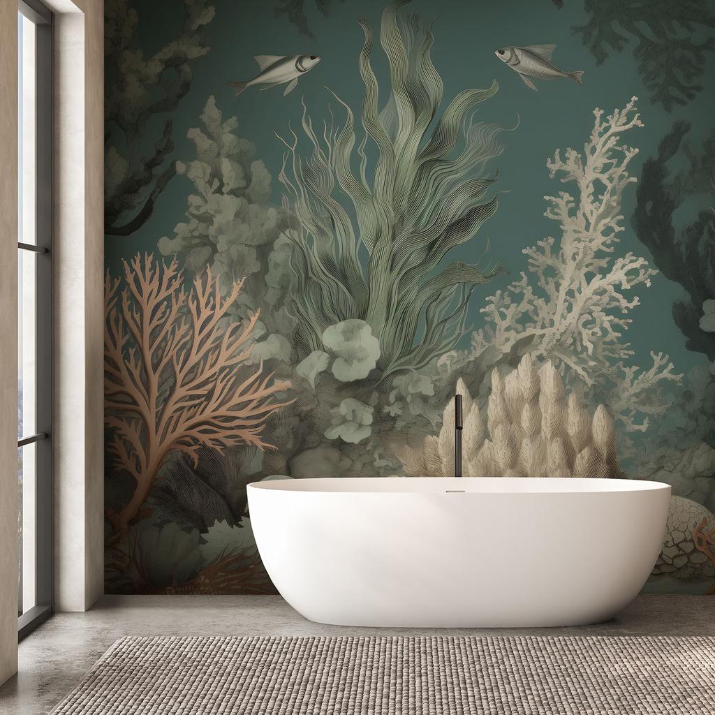 Wallpaper Corals and fish