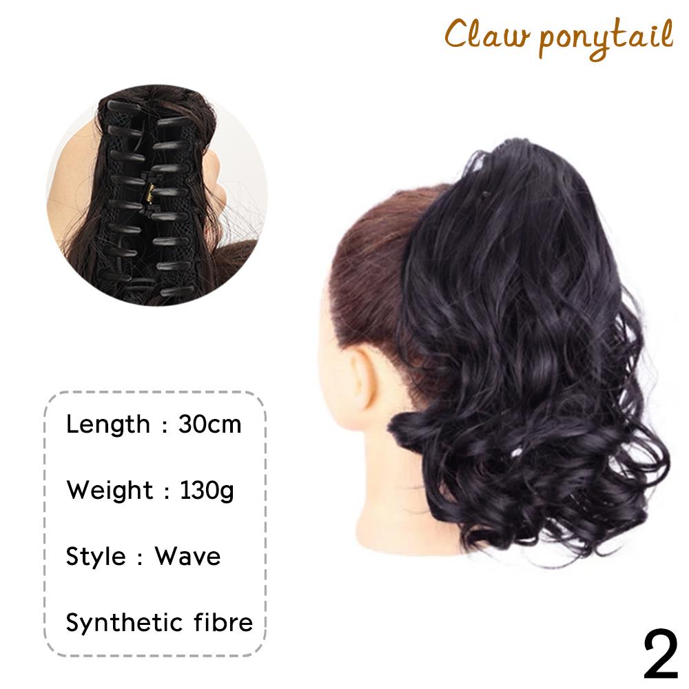 Синтетический конский хвост с завязками, короткий волнистый кудрявый конский хвост на заколках для наращивания волос, естественный вид для женщин, ежедневное использование