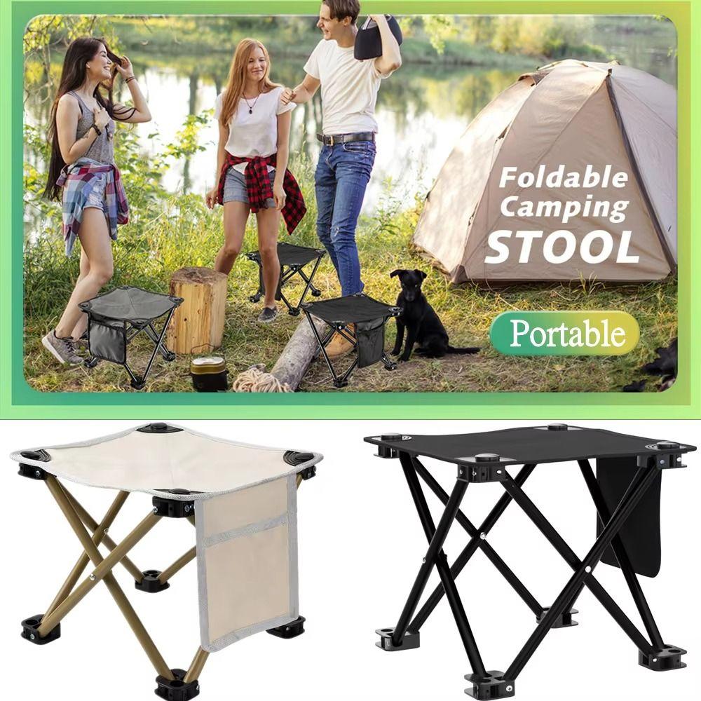 High Load Bearing Folding Camping Stool Ultralight Outdoor Chair Practical Portable Stool Beach