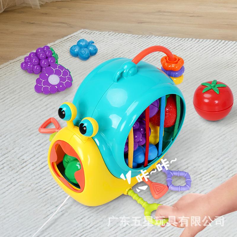 Пятизвездочный детский многофункциональный когнитивный пазл пластиковая успокаивающая обучающая улитка мультяшный Лала Джокер игрушка для хватания