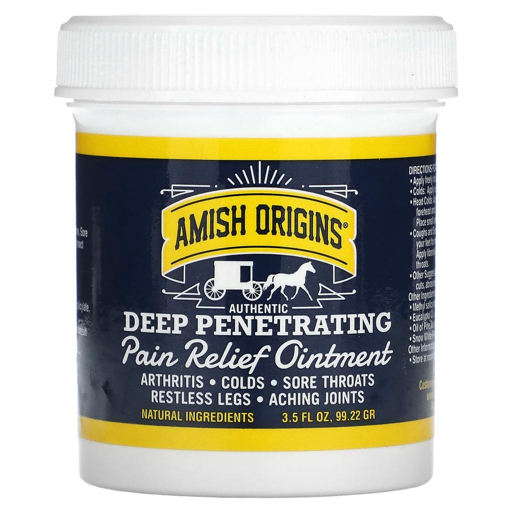 Amish Origins Deep Penetrating, Pain Relief Ointment, 3.5 Oz (99.22 G)