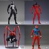 Оригинальная фигурка Человека-паука Mess Toys Черный костюм Сосед Симбиот Messtoys Алый Сосед Фигурка Действия Ct Черный Красный Человек-Паук