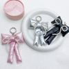 Glossy 3D Bowknot Keychain Rhinestone Y2k Hanging Backpack Accessories  Girls
