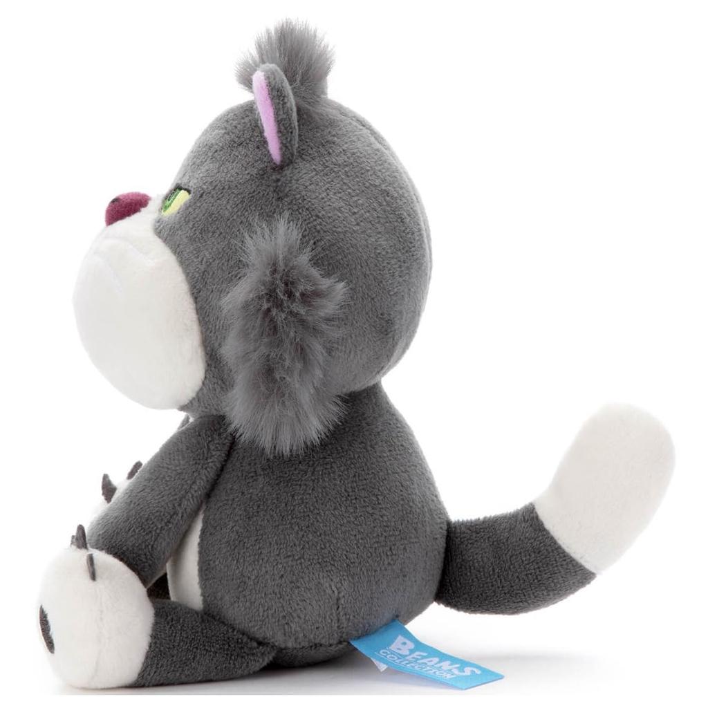 Disney Character Washable Beans Collection Lucifer Plush Toy, Approximately 15cm Tall