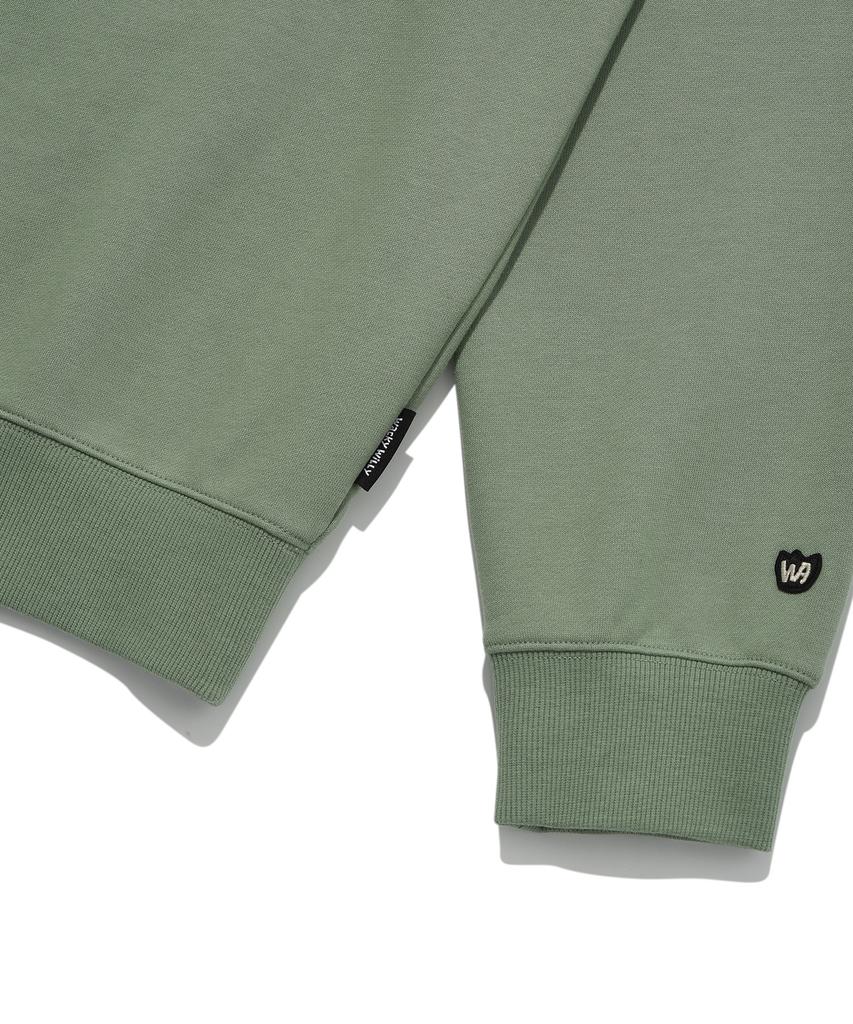 WACKY WILLY Signature Kiki Wappen Sweatshirt Green