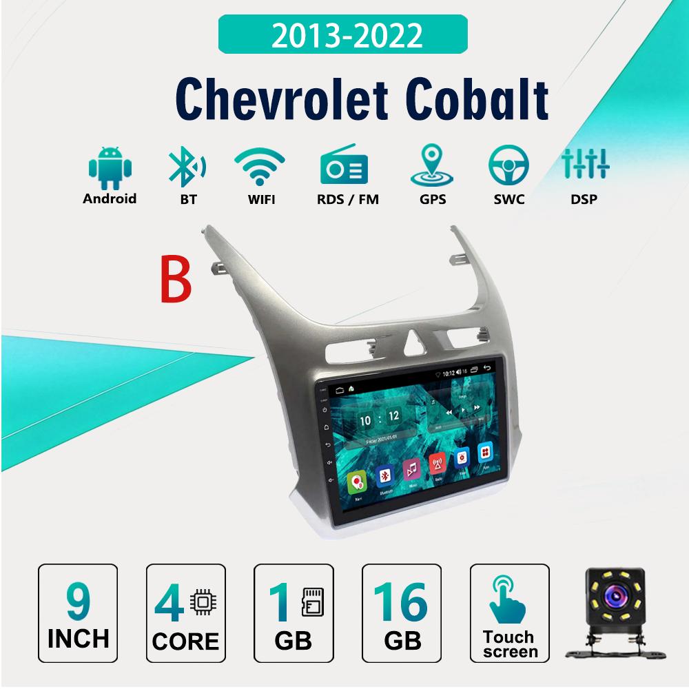 2DIN Android Автомобильная магнитола Car-Play, Chevrolet Cobalt 2013-2022, Мультимедийный плеер, Головное устройство, Стерео, GPS-навигация, BT, WIFI, 2+32 ГБ