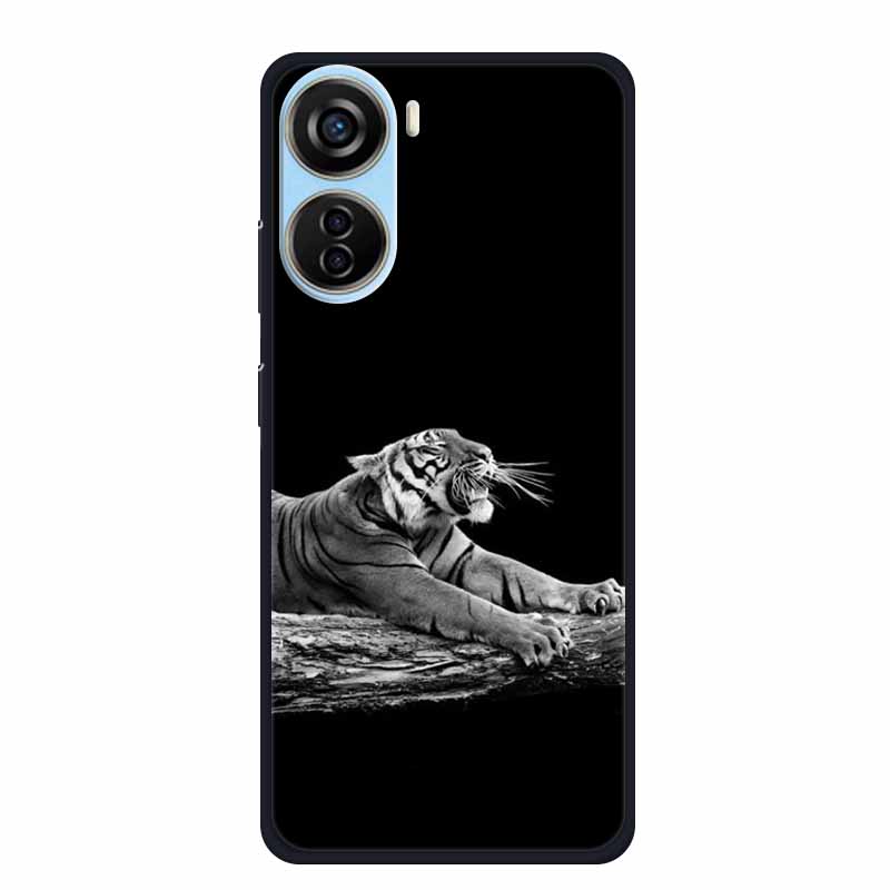Крутой силиконовый чехол для ZTE Blade V40 Design Case с принтом Модный мягкий задний чехол для ZTE Blade V40 Design Case Защитные чехлы