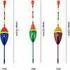 10Pcs Fishing Floats Set Buoy Bobber Fluctuate Mix Size Color Float Buoy Pesca Light Stick Floats