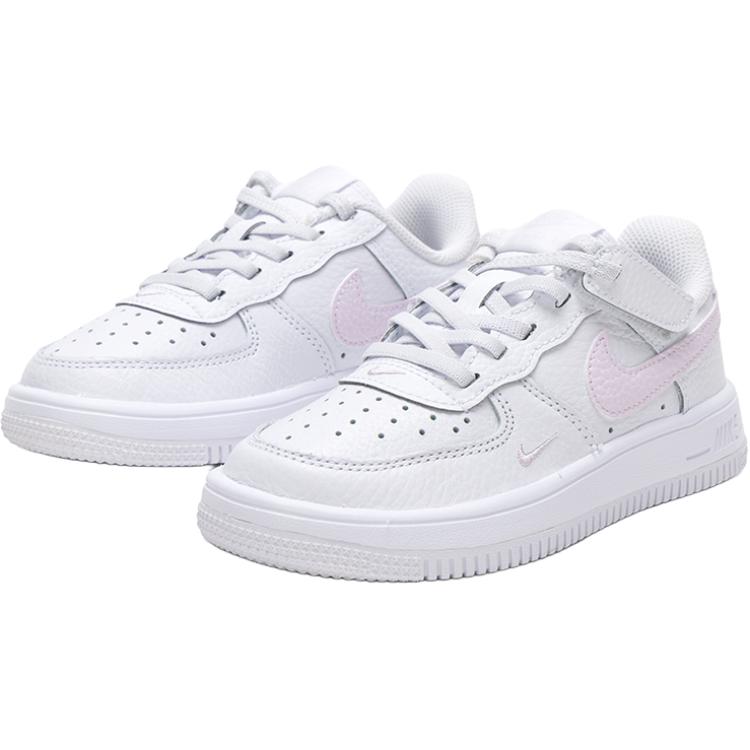Nike Force 1 Low EasyOn Low top Skateboard Shoes White Children Aged 3 7 Years Old II0760-100