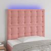 VidaXL LED Headboard Bedroom Furniture Single Bed Accessory Headboard Bed Frame Interior Pink 3122899
