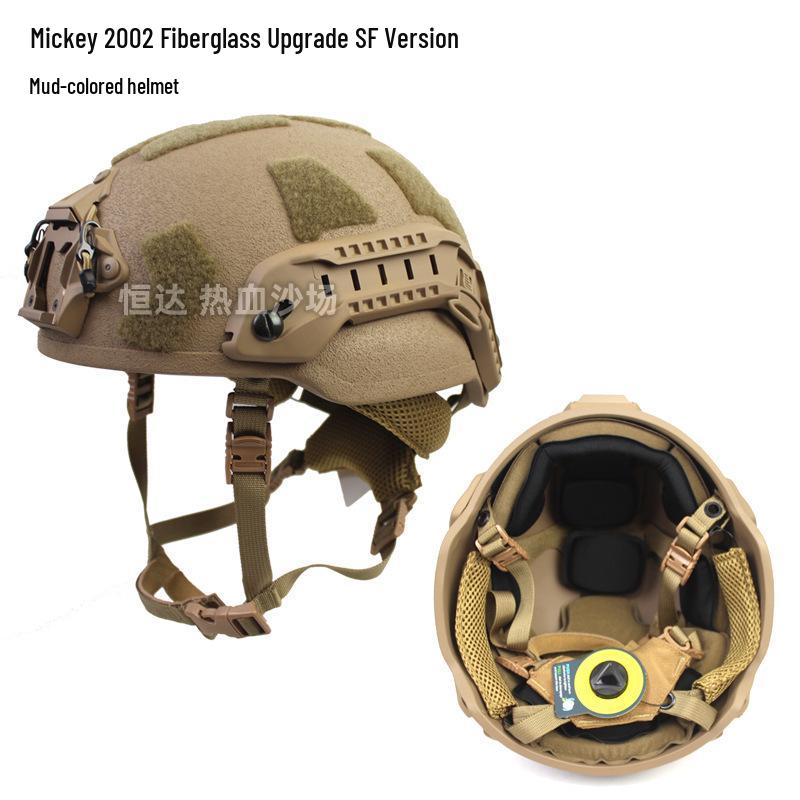 Enhanced MICH2002 Wendi Fiberglass Riot Helmet for Special Forces Training, 1.5KG