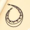 Double-layer Metal Waist Chain Studded Punk Belt Chain Personality Rivet Studded Pants Chain  Steet